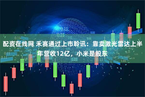 配资在线网 禾赛通过上市聆讯：靠卖激光雷达上半年营收12亿，小米是股东