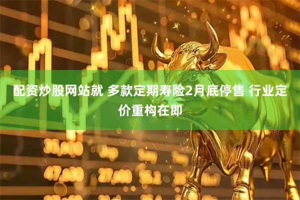 配资炒股网站就 多款定期寿险2月底停售 行业定价重构在即
