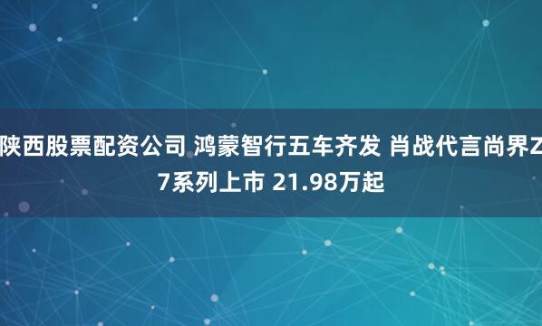 陕西股票配资公司 鸿蒙智行五车齐发 肖战代言尚界Z7系列上市 21.98万起