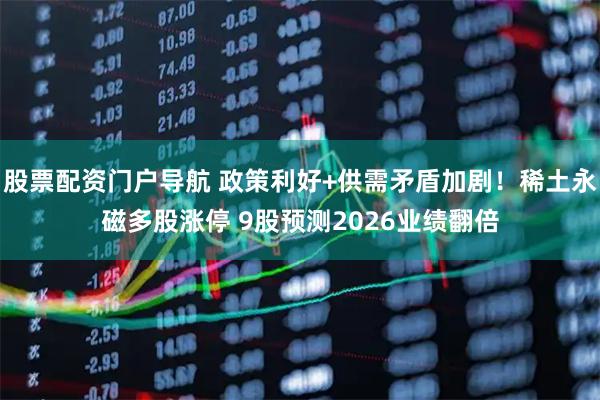 股票配资门户导航 政策利好+供需矛盾加剧！稀土永磁多股涨停 9股预测2026业绩翻倍